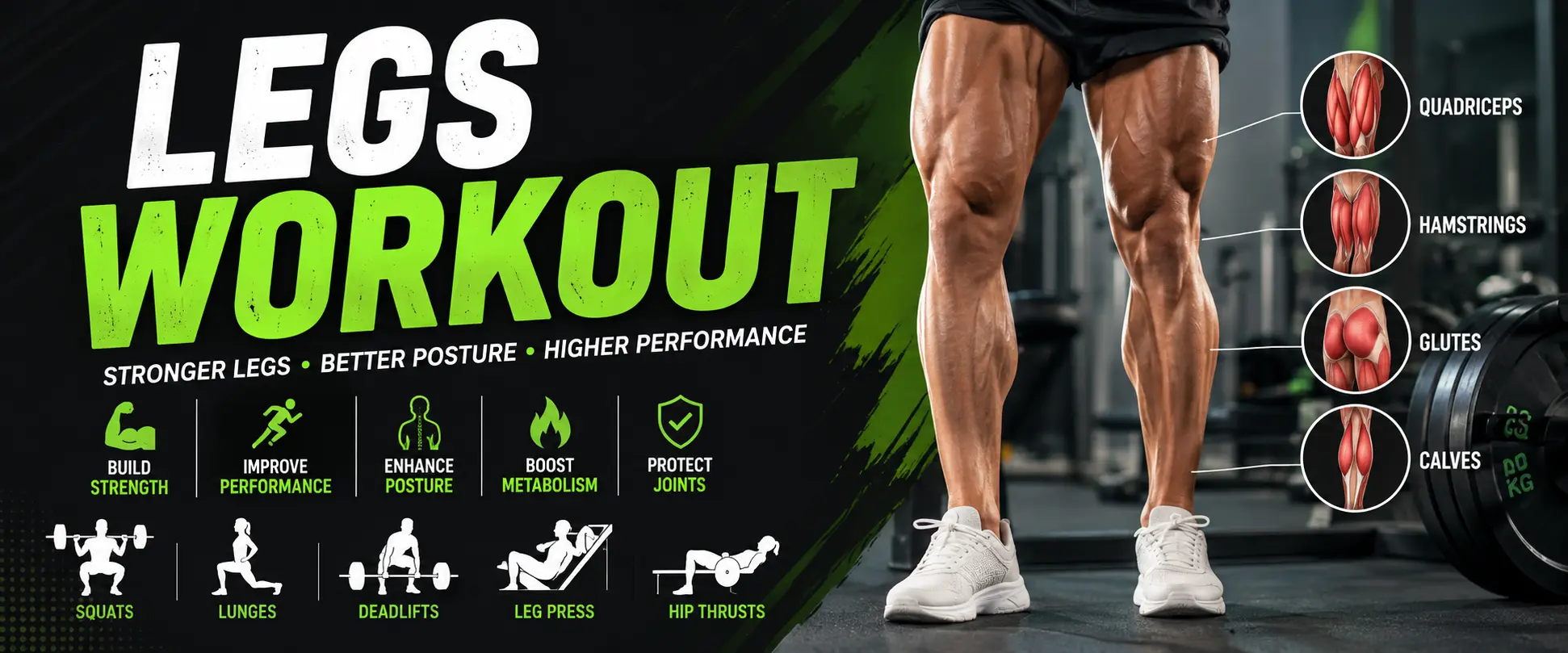 Legs workout for stronger legs